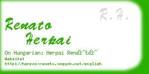 renato herpai business card